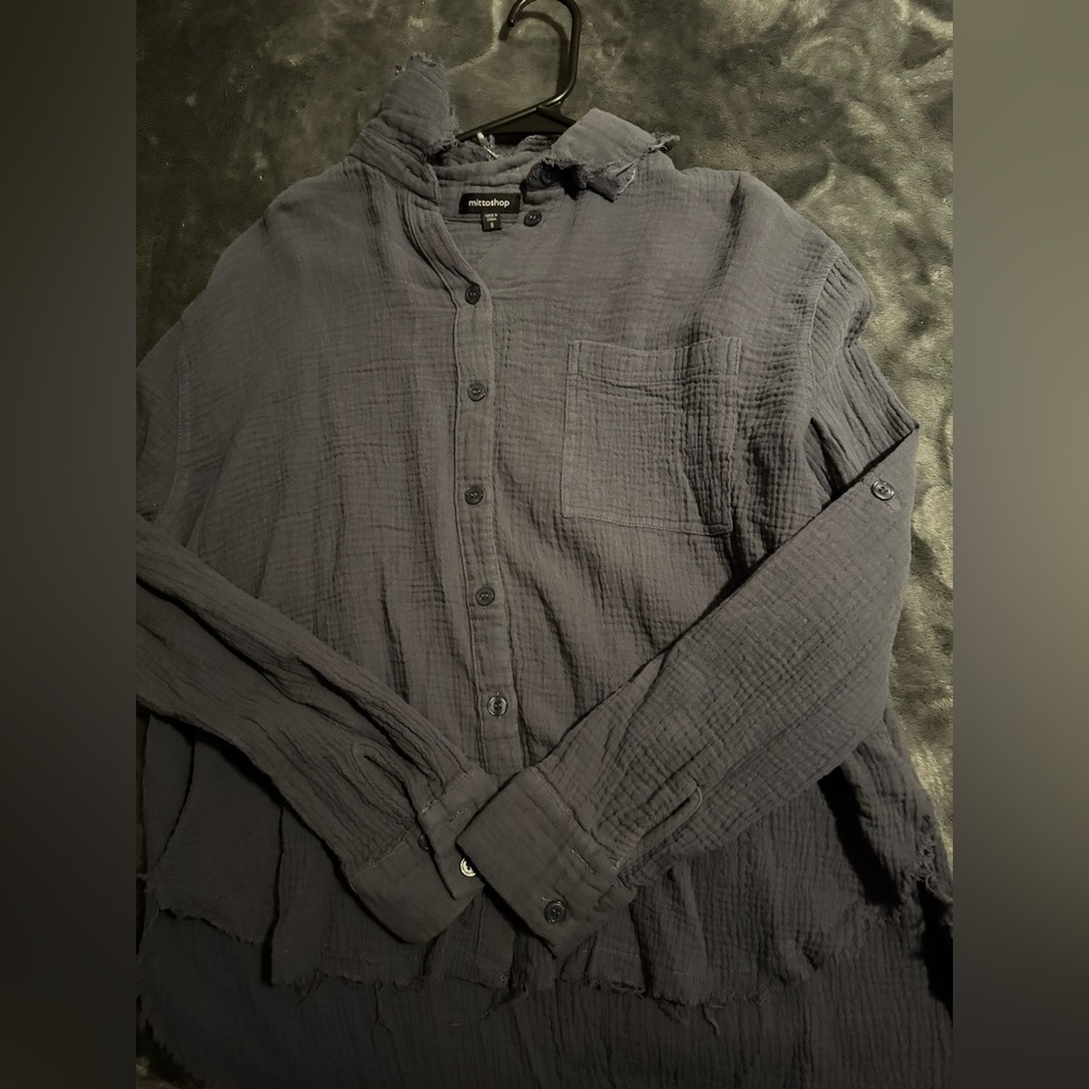 button up over shirt